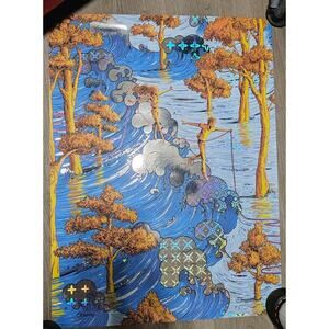 James Flames Oceans Fractal Encounters HoloFoil 1/10AP hand-printed screen print